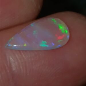 Rare Brazilian Opal Cabochon Teardrop 1.5 Carat Color Play New